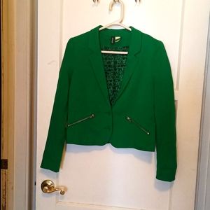 Green women's blazer